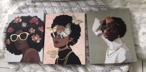 3 Canvas Size 20”x 16”