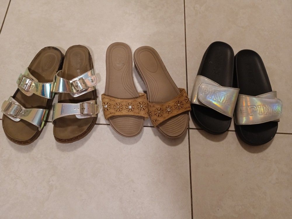 Chanclas 3-$10 Victoria Secret Crocs 6.5-7mn