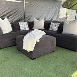 Delivery 🚚 Disponible Sectional Couch Modular 6 Piesas Color Gris