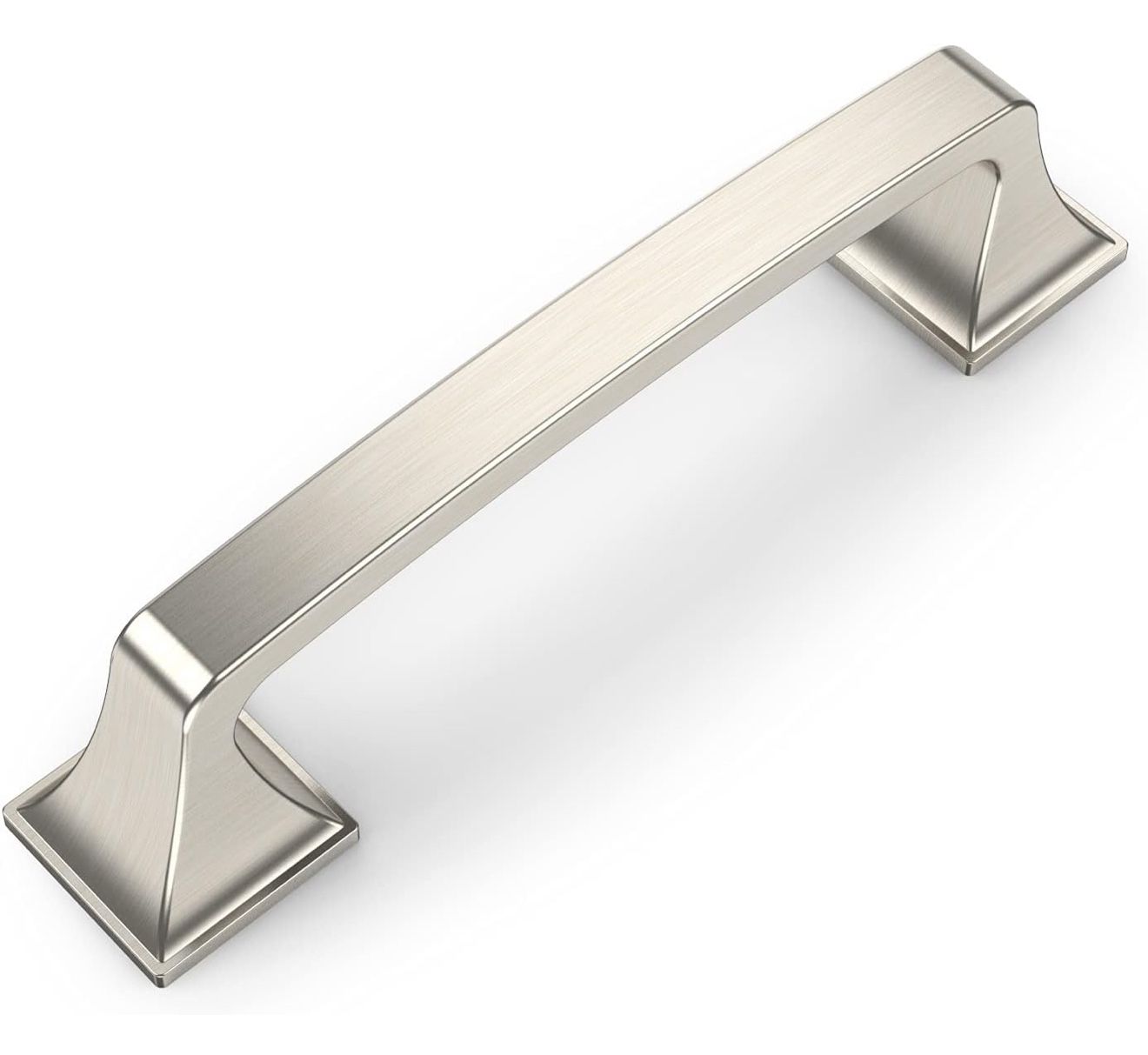 Amerdeco 10 Pack Brushed Satin Nickel 3.75 Inch