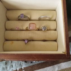 Not silver but beautiful rings with beautiful stones. I've had fore not cheap but not expensive perfect for a friend