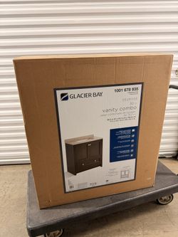30 inch Vanity Combo with top and sink Brown