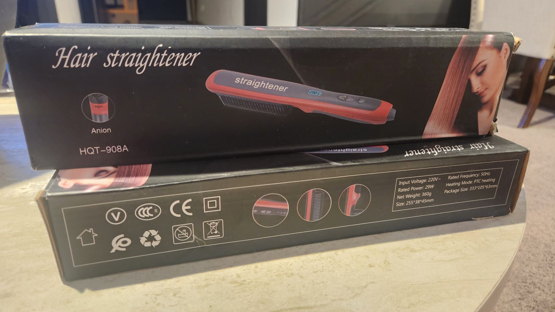 Hair straighter.