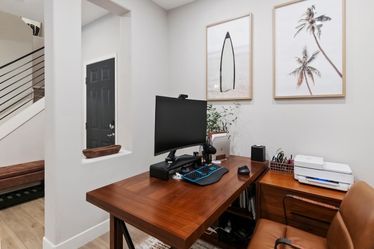 Pottery Barn Portola L-Shaped Desk with/drawers and extra cubbie storage