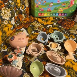 Boat Bathtub Toy Set for Baby/Toddler/Kids