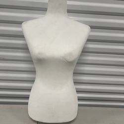 Used Female Mannequin Torso Dress Clothing Form Display No Stand White. Couple areas that’s a bit dirty. 