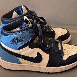 Size-8 Jordan 1 Retro OG High Obsidian 