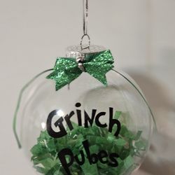 Homemade Grinch Ornament 