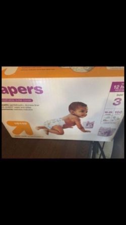 Baby diapers size 3 only used half of one pack still a brand new one left