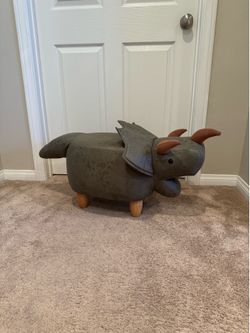 Triceratops Dinosaur ottoman