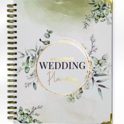 Wedding Planner: Hard Cover Bridal Organizer for Bride, 166 Full Size Pages, Spiral Ring Book Binder with Pockets (Floral)