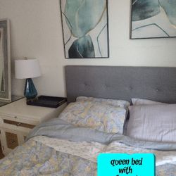 Queen Bed & Headboard