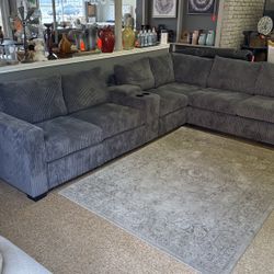 Sectional With Storage Console 