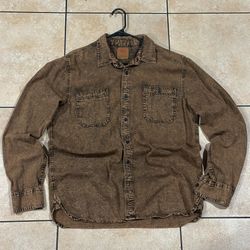 Levi’s Buttoned Long Sleeve Shirt Rustic Brown size L
