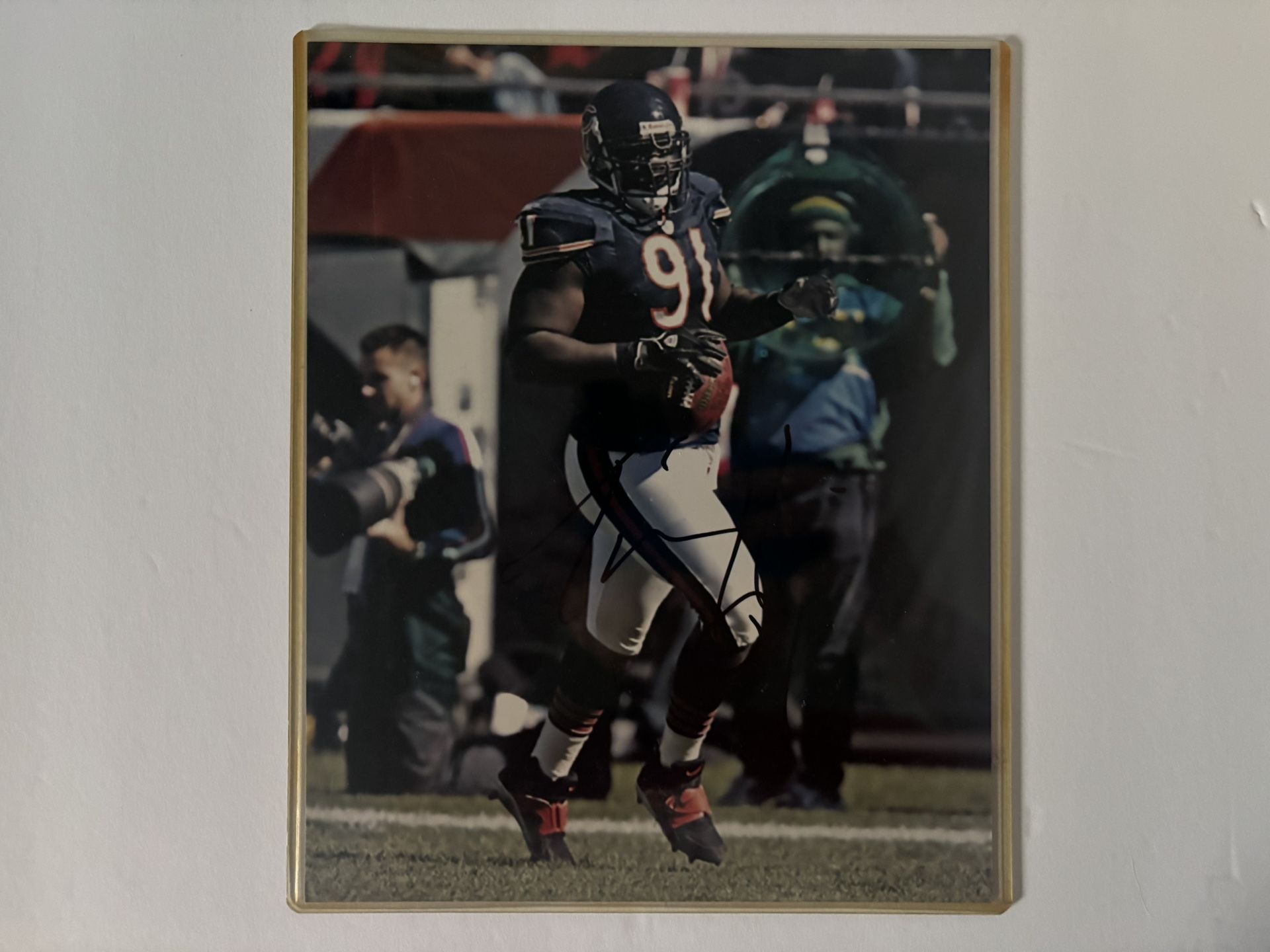 Tommy Harris Bears Autographed Photo