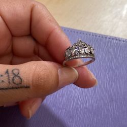 Woman Ring Silver 925 Size 7 