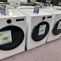 Dryer, LG Open Box Dryer With Warranty