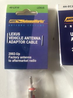 Meira antenna works, Lexus vehicle antenna adaptor cable