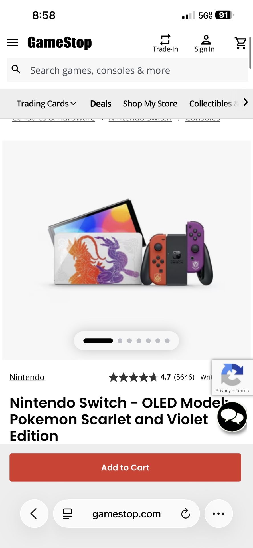 Nintendo OLED With Games And Dock Accessories