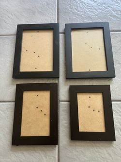 Set of 4 Black Picture Frames