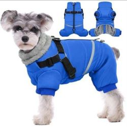 NEW* Blue Onesie Dog Coat (Medium)