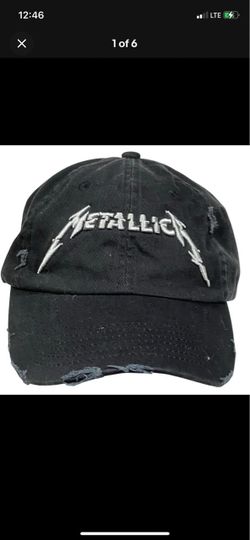 Metallica Worldwired Tour Baseball Hat One Size Distressed Black Band Cap