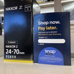 Nikon Nikkor Z 24-70mm F2.8 S II Lens (Located In Downey, CA)