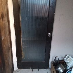 Old Reeded Pantry Door