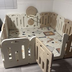 Corralito contapete para niños