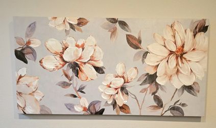Large Magnolia Blossom Canvas Wall Art