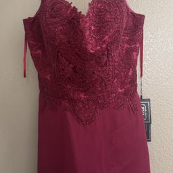 Formal Burgundy Dress