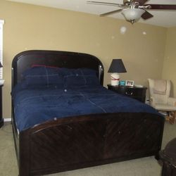 Solid Wood King Bed Set