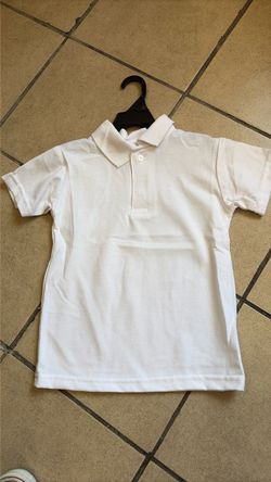 Kids size 5 white uniform shirts