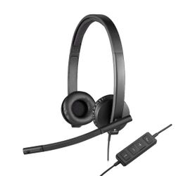 Logitech H570e USB Stereo Headset - Black ((contact info removed)74)