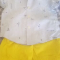 Set Boys Shorts And Shirt 9 Months Carters.