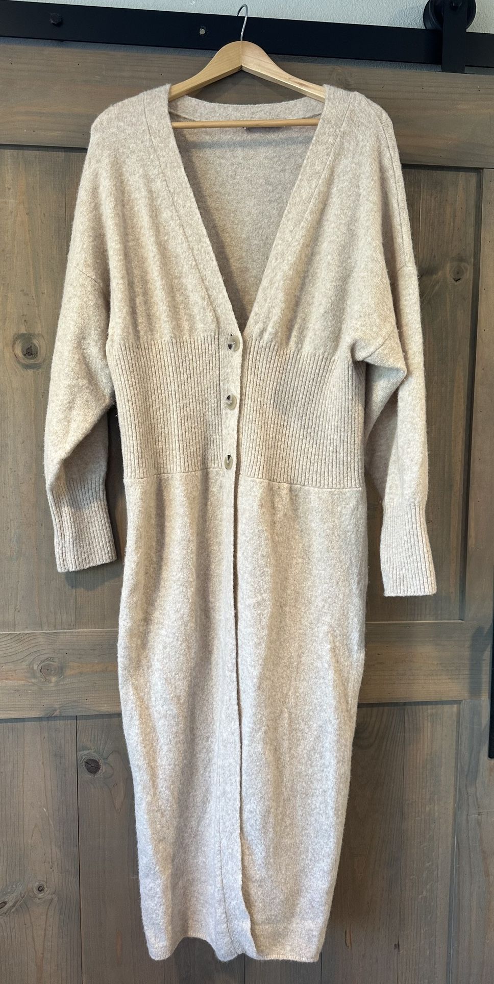 Zara Long Cardigan Sweater 
