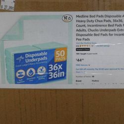 Medline Disposable Bed Pads 36×36 – 50 Ct – Heavy Duty Underpads