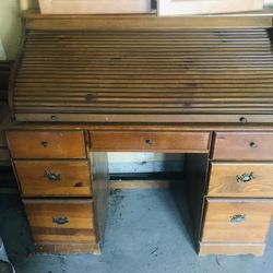 Antique Roll Top Desk
