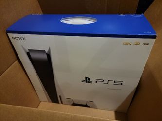 Playstation 5 with box and 2 controllers(LOOKING TO TRADE FOR PC ONLY) for  Sale in Montgomery, PA - OfferUp