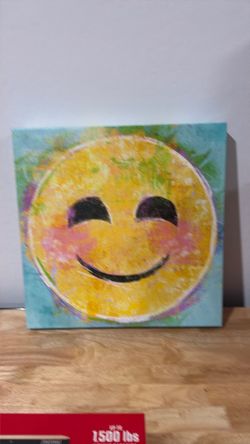 Five emojis painting’s canvas