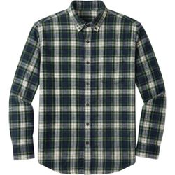 LL Bean Scotch Plaid Flannel Traditional Fit Button Up Shirt