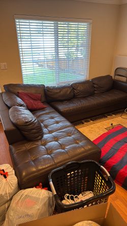 Free leather sofa