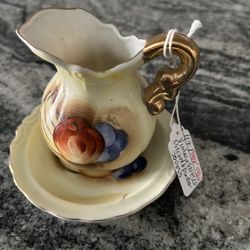 On Sale! Vintage Enesco Pitcher and Platter 