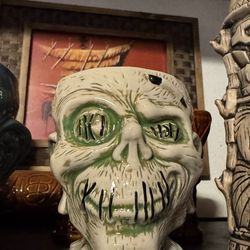 Signed Shrunken Zombie Head – Trader Sam’s Enchanted Tiki Bar – Mahaloween Edition
