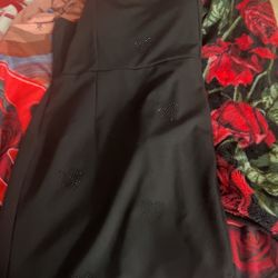 black dress with hearts