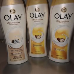 Olay Body Wash 3 Bottle Lot Full size bottles