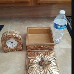 Jewelry Box And Clock 
