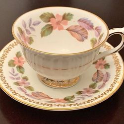 ✨Vintage 50s Fine English Bone China Tea / Coffee Cup and Saucer, Made England