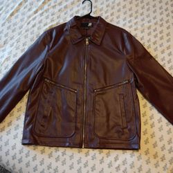Dark Purple Soft Leather Jacket Brand New Less Than A Week Old It Was $120 Selling It For $60