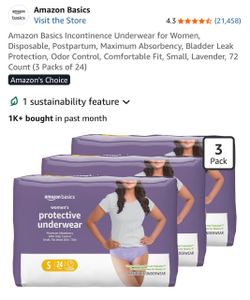 Amazon Basics Women’s Protective Underwear